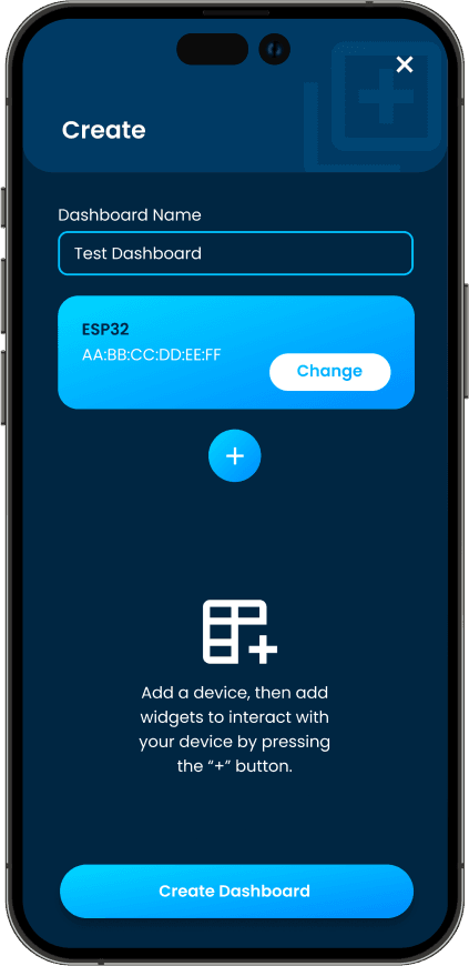 creating a dashboard in bluedash app by sparkleo